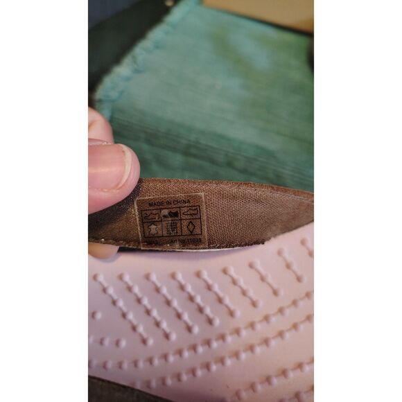 CROCS Vezzy Woman Women's Brown and Pink Thong Sandals Size 8 - Picture 3 of 8